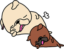 Frebull-chan & Ume-chan sticker sticker #14362893