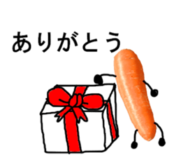 carrot winter sticker #14363004
