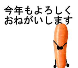 carrot winter sticker #14363008