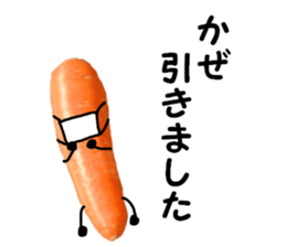 carrot winter sticker #14363015