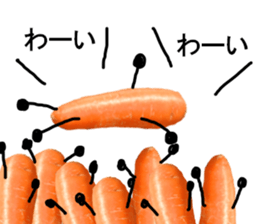 carrot winter sticker #14363020