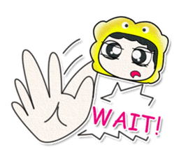 Hi..My name is Tamura..^^ sticker #14363131