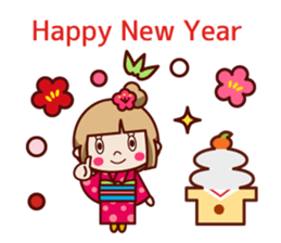 New Year adult women sticker sticker #14363537