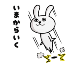 rabbit sticker(Eyelashes) sticker #14363942