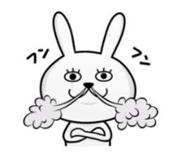 rabbit sticker(Eyelashes) sticker #14363948