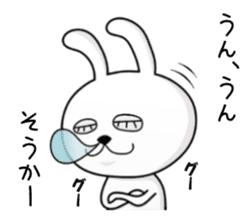 rabbit sticker(Eyelashes) sticker #14363957
