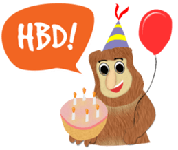 Bekantan Ucul Banjar sticker #14363996