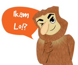 Bekantan Ucul Banjar sticker #14364004