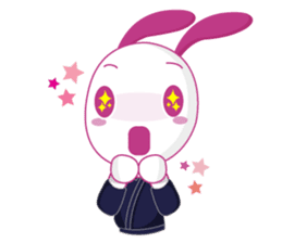 Genki usagi, Kendo rabbit 2 sticker #14364119