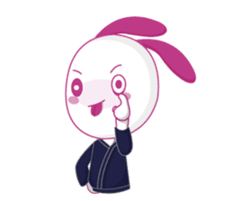 Genki usagi, Kendo rabbit 2 sticker #14364120