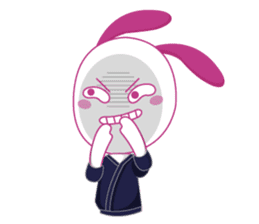 Genki usagi, Kendo rabbit 2 sticker #14364121