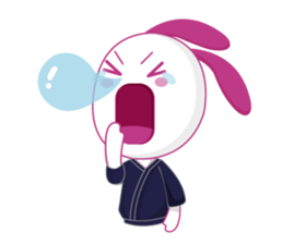 Genki usagi, Kendo rabbit 2 sticker #14364124