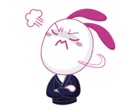 Genki usagi, Kendo rabbit 2 sticker #14364125