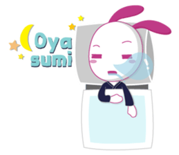 Genki usagi, Kendo rabbit 2 sticker #14364130