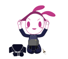 Genki usagi, Kendo rabbit 2 sticker #14364140