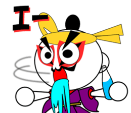 Colorful Kabuki sticker #14364196