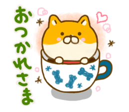 Shiba inu Yuru friendly sticker #14364263