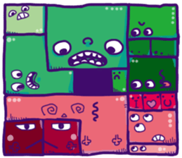 Oddmons and what they do S sticker #14364446