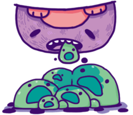 Oddmons and what they do B sticker #14364575