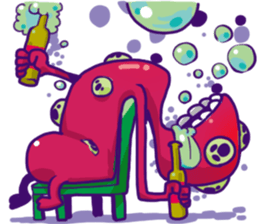 Oddmons and what they do B sticker #14364588