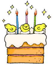 Message of a chick sticker #14364912