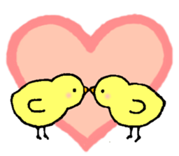 Message of a chick sticker #14364915