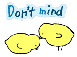 Message of a chick sticker #14364917