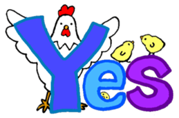 Message of a chick sticker #14364923