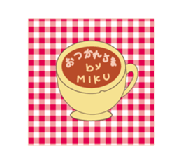Miku dedicated name sticker. sticker #14365308