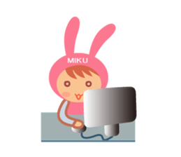 Miku dedicated name sticker. sticker #14365312