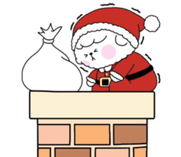 Bichon Frise "Merry Christmas" sticker #14365415