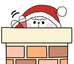 Bichon Frise "Merry Christmas" sticker #14365416