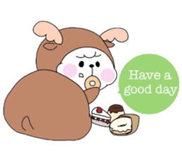 Bichon Frise "Merry Christmas" sticker #14365420