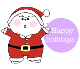 Bichon Frise "Merry Christmas" sticker #14365421