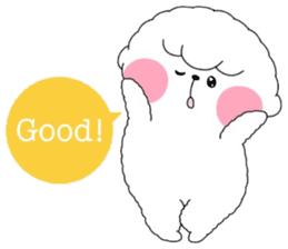 Bichon Frise "Merry Christmas" sticker #14365429