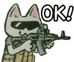 CQB cat sticker #14365680