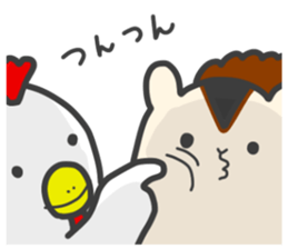 HAPPY NEW YEAR 2017 with bird&squirrel sticker #14365969