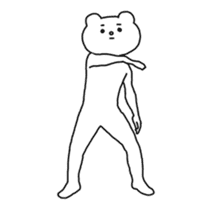 Aggressive Bear Betakkuma 3 sticker #14365988