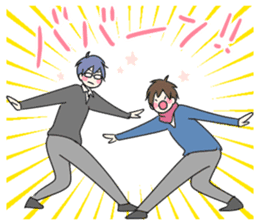 Various good friend boys sticker #14366363