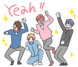 Various good friend boys sticker #14366365