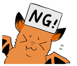 The rare animal "copper-winged bat" sticker #14366415