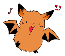 The rare animal "copper-winged bat" sticker #14366435