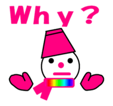 moving snow girl's sticker #14367672