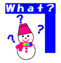 moving snow girl's sticker #14367673