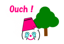 moving snow girl's sticker #14367678