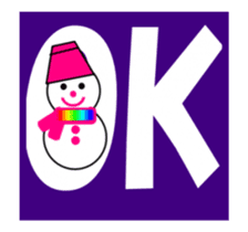 moving snow girl's sticker #14367679