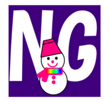 moving snow girl's sticker #14367680