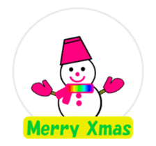 moving snow girl's sticker #14367681