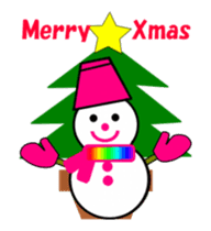 moving snow girl's sticker #14367682