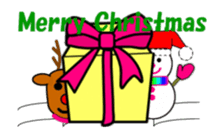 moving snow girl's sticker #14367683